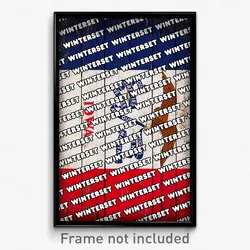 Winterset Iowa Poster (IA City Souvenir 11x17 Town Print)