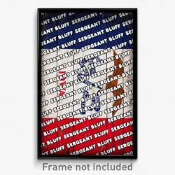 Sergeant Bluff Iowa Poster (IA City Souvenir 11x17 Town Print)