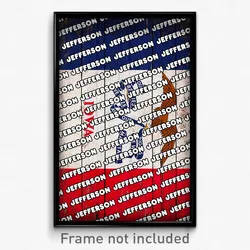 Jefferson Iowa Poster (IA City Souvenir 11x17 Town Print)