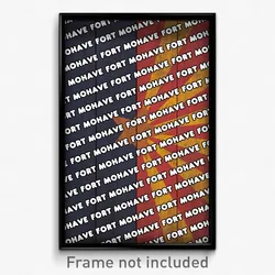 Fort Mohave Arizona Poster (AZ City Souvenir 11x17 Town Print)