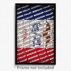 Missouri Valley Iowa Poster (IA City Souvenir 11x17 Town Print)