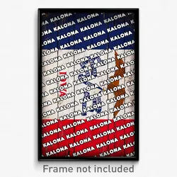 Kalona Iowa Poster (IA City Souvenir 11x17 Town Print)