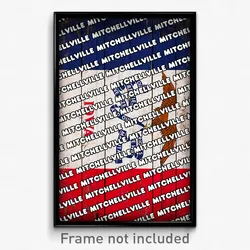 Mitchellville Iowa Poster (IA City Souvenir 11x17 Town Print)