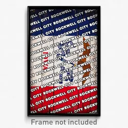 Rockwell City Iowa Poster (IA City Souvenir 11x17 Town Print)