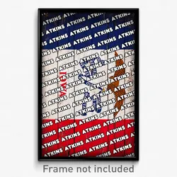 Atkins Iowa Poster (IA City Souvenir 11x17 Town Print)