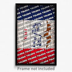 Toledo Iowa Poster (IA City Souvenir 11x17 Town Print)