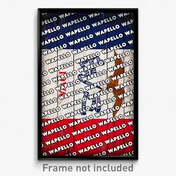 Wapello Iowa Poster (IA City Souvenir 11x17 Town Print)