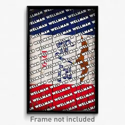 Wellman Iowa Poster (IA City Souvenir 11x17 Town Print)