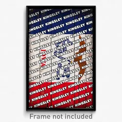 Kingsley Iowa Poster (IA City Souvenir 11x17 Town Print)
