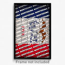 Montezuma Iowa Poster (IA City Souvenir 11x17 Town Print)
