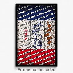 Alton Iowa Poster (IA City Souvenir 11x17 Town Print)