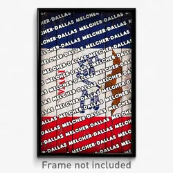 Melcher-Dallas Iowa Poster (IA City Souvenir 11x17 Town Print)