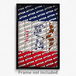 Afton Iowa Poster (IA City Souvenir 11x17 Town Print)