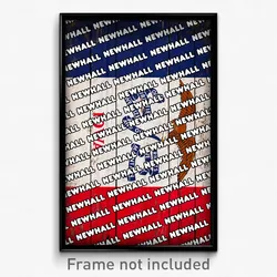 Newhall Iowa Poster (IA City Souvenir 11x17 Town Print)