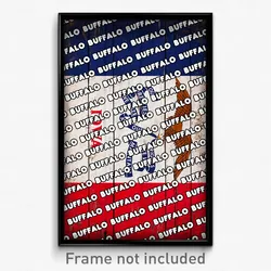 Buffalo Iowa Poster (IA City Souvenir 11x17 Town Print)