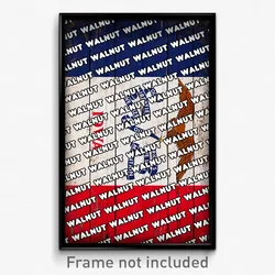 Walnut Iowa Poster (IA City Souvenir 11x17 Town Print)