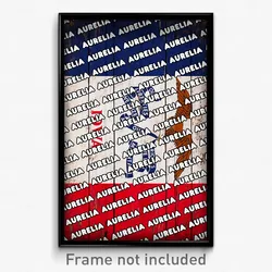 Aurelia Iowa Poster (IA City Souvenir 11x17 Town Print)