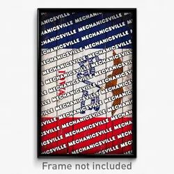 Mechanicsville Iowa Poster (IA City Souvenir 11x17 Town Print)