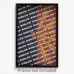 Winslow Arizona Poster (AZ City Souvenir 11x17 Town Print)
