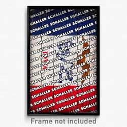 Schaller Iowa Poster (IA City Souvenir 11x17 Town Print)