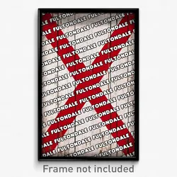 Fultondale Alabama Poster (AL City Souvenir 11x17 Town Print)