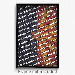 Arizona City Arizona Poster (AZ City Souvenir 11x17 Town Print)