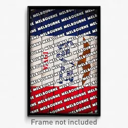 Melbourne Iowa Poster (IA City Souvenir 11x17 Town Print)