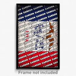 Carson Iowa Poster (IA City Souvenir 11x17 Town Print)