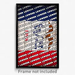 Lowden Iowa Poster (IA City Souvenir 11x17 Town Print)