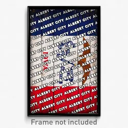 Albert City Iowa Poster (IA City Souvenir 11x17 Town Print)