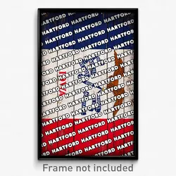 Hartford Iowa Poster (IA City Souvenir 11x17 Town Print)
