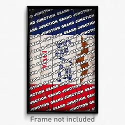 Grand Junction Iowa Poster (IA City Souvenir 11x17 Town Print)