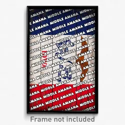 Middle Amana Iowa Poster (IA City Souvenir 11x17 Town Print)