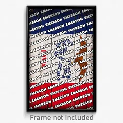 Emerson Iowa Poster (IA City Souvenir 11x17 Town Print)