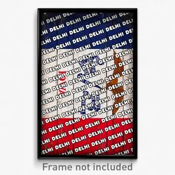 Delhi Iowa Poster (IA City Souvenir 11x17 Town Print)
