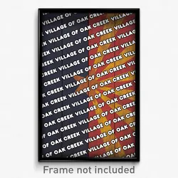 Village of Oak Creek Arizona Poster (AZ City Souvenir 11x17 Town Print)