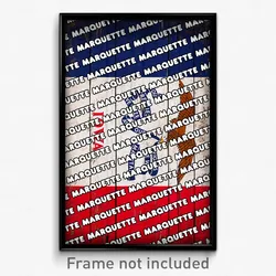 Marquette Iowa Poster (IA City Souvenir 11x17 Town Print)