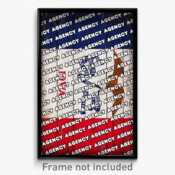 Agency Iowa Poster (IA City Souvenir 11x17 Town Print)