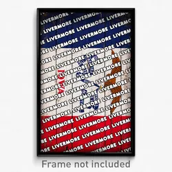Livermore Iowa Poster (IA City Souvenir 11x17 Town Print)
