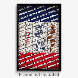 Menlo Iowa Poster (IA City Souvenir 11x17 Town Print)