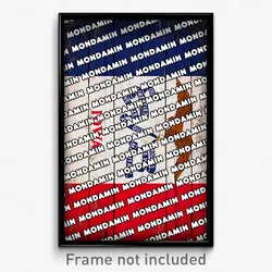 Mondamin Iowa Poster (IA City Souvenir 11x17 Town Print)