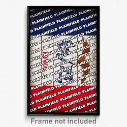 Plainfield Iowa Poster (IA City Souvenir 11x17 Town Print)