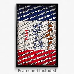 Templeton Iowa Poster (IA City Souvenir 11x17 Town Print)