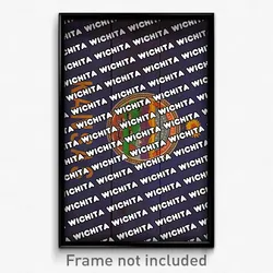 Wichita Kansas Poster (KS City Souvenir 11x17 Town Print)