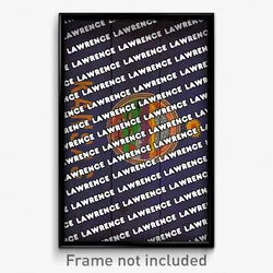 Lawrence Kansas Poster (KS City Souvenir 11x17 Town Print)
