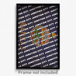 Junction City Kansas Poster (KS City Souvenir 11x17 Town Print)