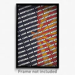 Lake Montezuma Arizona Poster (AZ City Souvenir 11x17 Town Print)