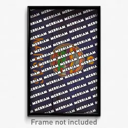 Merriam Kansas Poster (KS City Souvenir 11x17 Town Print)