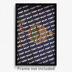Fort Riley Kansas Poster (KS City Souvenir 11x17 Town Print)