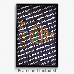 Abilene Kansas Poster (KS City Souvenir 11x17 Town Print)